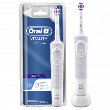 Электрическая зубная щётка Oral-B Vitality D100 белая