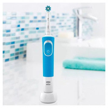 Электрическая зубная щётка Oral-B Vitality D100 голубая-2