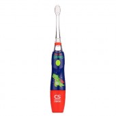 Электрическая звуковая зубная щетка CS Medica KIDS CS-9760-H (Динозавр) NEW с 3-мя насадками в комплекте