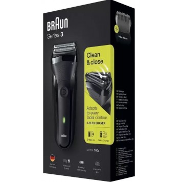 Электробритва Braun Series 3 300 с 3 плавающими лезвиями чёрный-7