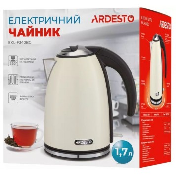 Электрочайник ARDESTO EKL-F340BG бежевый-4