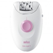 Эпилятор Braun Silk-épil 1 1-170, для сухой эпиляции, белый