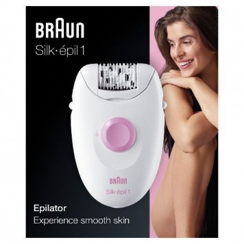 Эпилятор Braun Silk-épil 1 1-170, для сухой эпиляции, белый-7