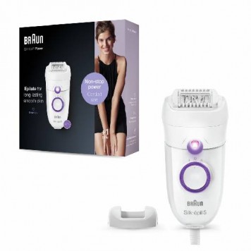 Эпилятор BRAUN LEGEPIL SE5-505P WHT/PUR BOX MN-2