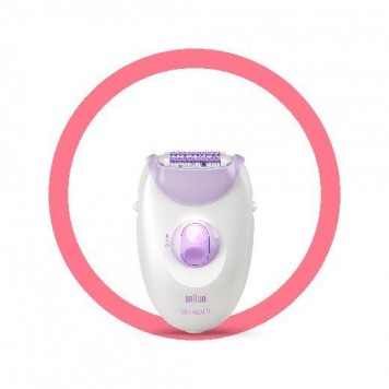 Эпилятор Braun Silk-épil 3 3-170, для сухой эпиляции, с подсветкой SmartLight, белый-1