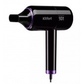 Фен компактный Kitfort КТ-3241 Black/Purple (КТ-3241) 1400 Вт 1 насадка дисплей