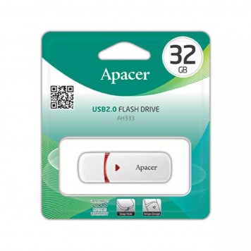 Flash Disk USB 2.0 32GB Apacer AH333 Белый (AP32GAH333W-1)-2