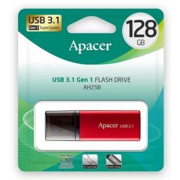 Флеш-накопитель USB 3.1 128 Gb Apacer AH25B AP128GAH25BR-1 Красный-2