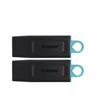 Флэш-накопитель Kingston 64Gb USB3.2 Gen1 Data Traveler Exodia (BlackTeal) комплект 2шт.