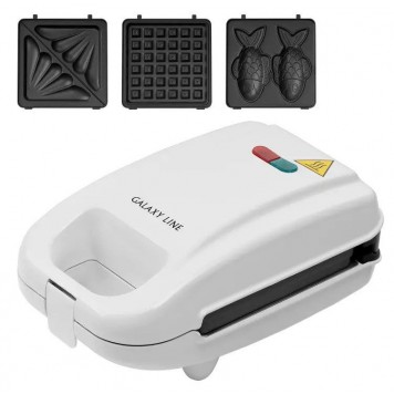 Вафельница электрическая со сменными формами GALAXY LINE GL2971
