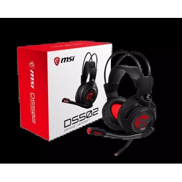 Гарнитура MSI DS502 GAMING Headset USB/кабель 2м/вес 405г/-3