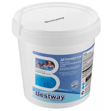 Химия для бассейна Bestway Chemicals Быстрая дезинфекция в гранулах 1кг. B1909215-2