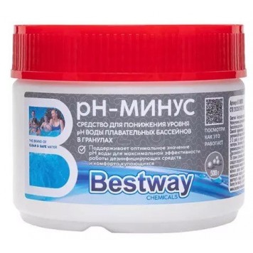 Химия для бассейна Bestway Chemicals pH-минус гранулы 500гр. B1909208