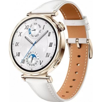 Смарт часы HUAWEI WATCH GT 5 (41mm) White Composite Leather Strap