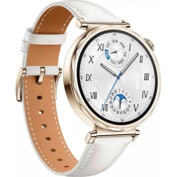 Смарт часы HUAWEI WATCH GT 5 (41mm) White Composite Leather Strap-4