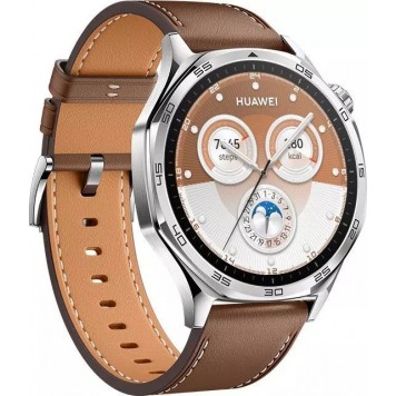 Смарт часы HUAWEI WATCH GT 5 (46mm) Brown Composite Leather Strap-2