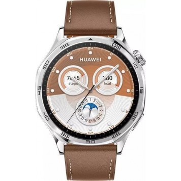 Смарт часы HUAWEI WATCH GT 5 (46mm) Brown Composite Leather Strap-3