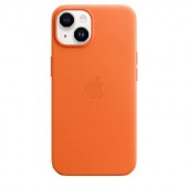 Чехол iPhone 14 Leather Case with MagSafe - Orange Чехол iPhone 14 Leather Case with MagSafe - Orange
