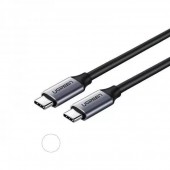 Кабель UGREEN US161 USB 3.1 Type C Male to Type C Male Cable Nickel Plating Aluminum Shell 1.5m (Gray)