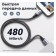 Кабель UGREEN USB C-USB C 480Mbps 5A QC4.0/PD3.1 240W 1m US535 (15311)