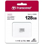 Карта памяти MicroSD 128GB Class 10 U3 Transcend TS128GUSD300S-A