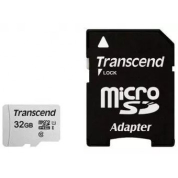 Карта памяти MicroSD 32GB Class 10 U1 Transcend TS32GUSD300S