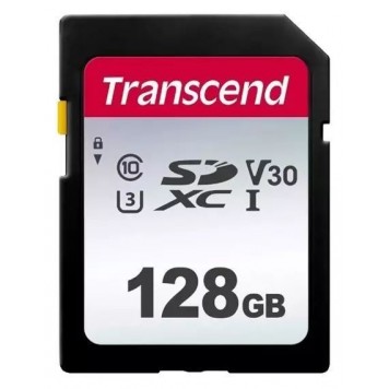 Карта памяти SD 128GB Class 10 U3 Transcend TS128GSDC300S