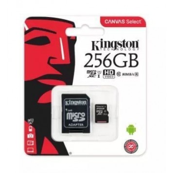 Карта памяти SD 256GB Class 10 U1 Kingston SDS2/256GB