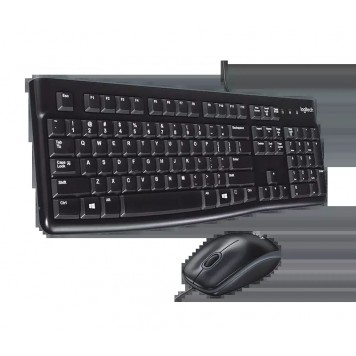 Клавиатура и мышь Logitech MK120 черный-1