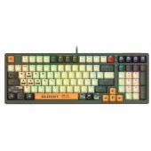Клавиатура игровая Bloody S98-Aviator USB/мех/18м/Зеленый