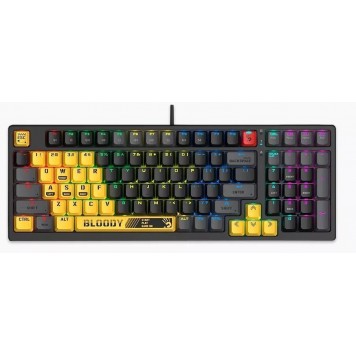 Клавиатура игровая Bloody S98-Lime  USB механическая 18м