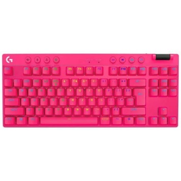 Клавиатура игровая Logitech G Pro X TKL Lightspeed (Tactile) Magenta (920-012159)