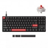 Клавиатура механическая Lemokey X1 87Key Keychron Red USB-A QMK/VIA EN/KZ/RU Red led черный