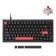 Клавиатура механическая Lemokey X4 84Key Keychron Red USB-A QMK EN/KZ/RU Red led черный
