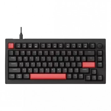 Клавиатура механическая Lemokey X4 84Key Keychron Red USB-A QMK EN/KZ/RU Red led черный-3