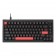 Клавиатура механическая Lemokey X4 84Key Keychron Red USB-A QMK EN/KZ/RU Red led черный
