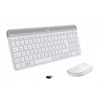 Клавитура + Мышь беспроводная Logitech  MK470-White/RUS/2.4GHZ/INTNL (920-009207)-2