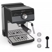 Кофеварка рожковая Krups Authentic  Black/Grey (XP384G10) 1140 Вт 2 л