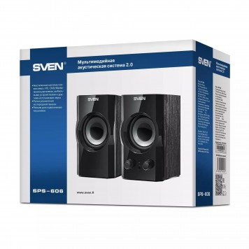 Колонки SVEN SPS-606 2.0 Черный-3