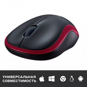 Компьютерная мышь Logitech M185 Red-2