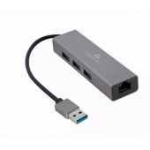 Конвертер Cablexpert USB 3.0 на 3xUSB 3.0 Lan RJ45 (A-AMU3-LAN-01)