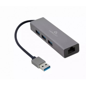 Конвертер Cablexpert USB 3.0 на 3xUSB 3.0 Lan RJ45 (A-AMU3-LAN-01)