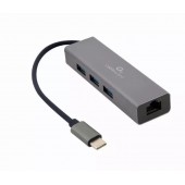 Конвертер Cablexpert USB C на 3xUSB 3.0 Lan RJ45 (A-CMU3-LAN-01)