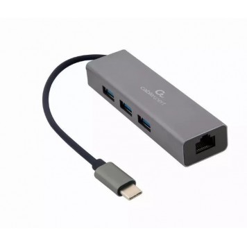 Конвертер Cablexpert USB C на 3xUSB 3.0 Lan RJ45 (A-CMU3-LAN-01)