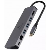Конвертер Cablexpert USB Type-C 5-in-1 multi-port adapter (Hub   HDMI   PD   card reader   LAN)