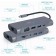Конвертер Cablexpert USB Type-C 7-in-1 multi-port adapter (Hub3.0HDMIVGAPDcard reader stereo audio) space greyUSB-C PD (A-CM-COMBO7-01)