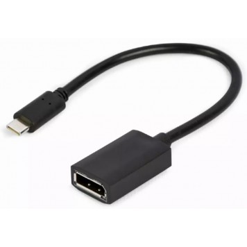 Конвертер Cablexpert USB Type-C to DisplayPort adapter cable 4K 15 cm black A-CM-DPF-02