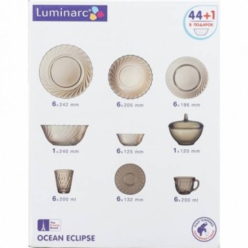 Столовый набор Luminarc L5110 Ocean Eclipse 45 предметов ,-2