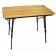 Стол алюминиевый Формула Клёва (столешница под дерево) 90х52х69см