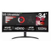 Монитор LG 34  UltraWide QHD 34WR50QK VA/3440x1440 300Кд/м²/5мс/100Hz/HDMI-DP